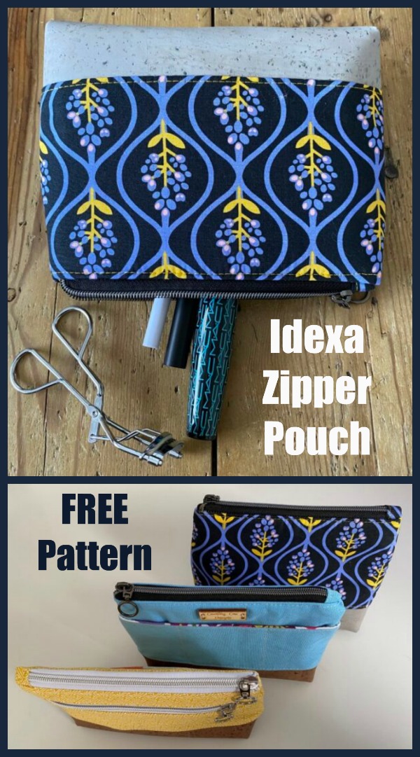 Idexa Zipper Pouch FREE pattern