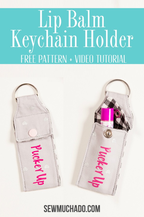 Lip Balm Keychain Holder free pattern & video tutorial