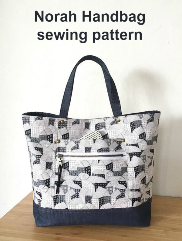 With the Norah Handbag digital pattern, as an advanced beginner sewer, you can create your own beautiful everyday purse.