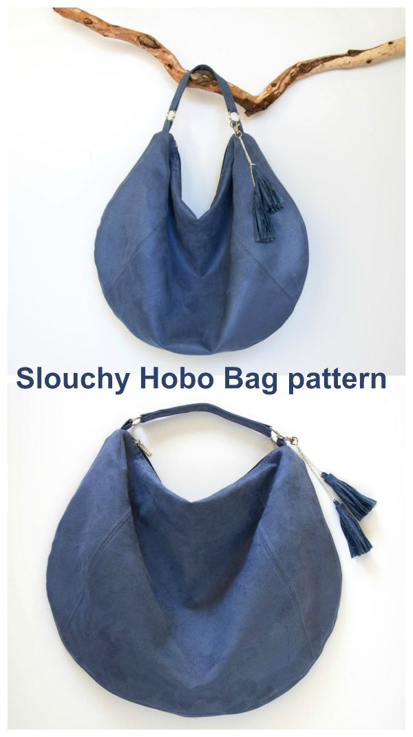 Easy Sew Slouchy Tote Bag With Free Pattern