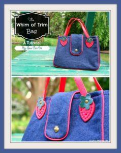 The Whim Of Trim Handbag free pattern - Sew Modern Bags