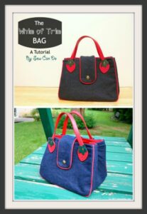 The Whim Of Trim Handbag free pattern - Sew Modern Bags