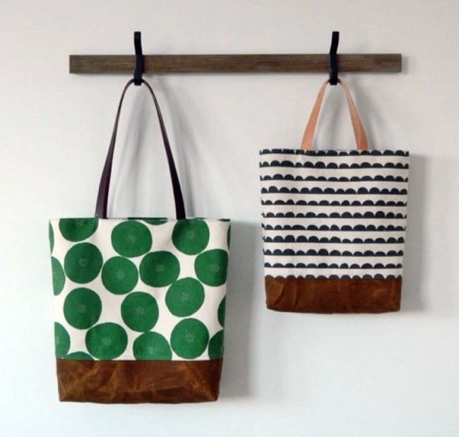 Simple Shoulder Strap Tote Bag sewing pattern - Sew Modern Bags