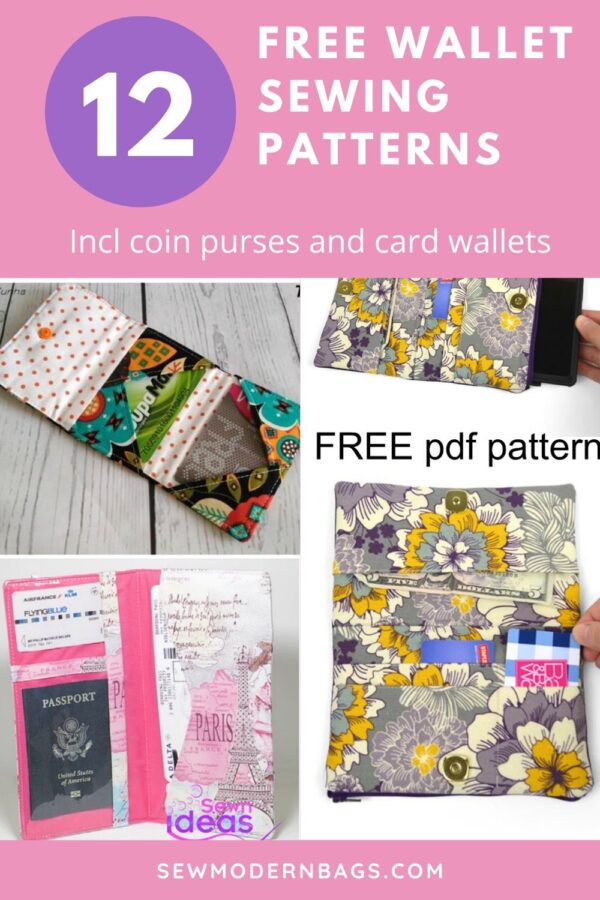 [UPDATED to 21] Free wallet sewing patterns - Sew Modern Bags