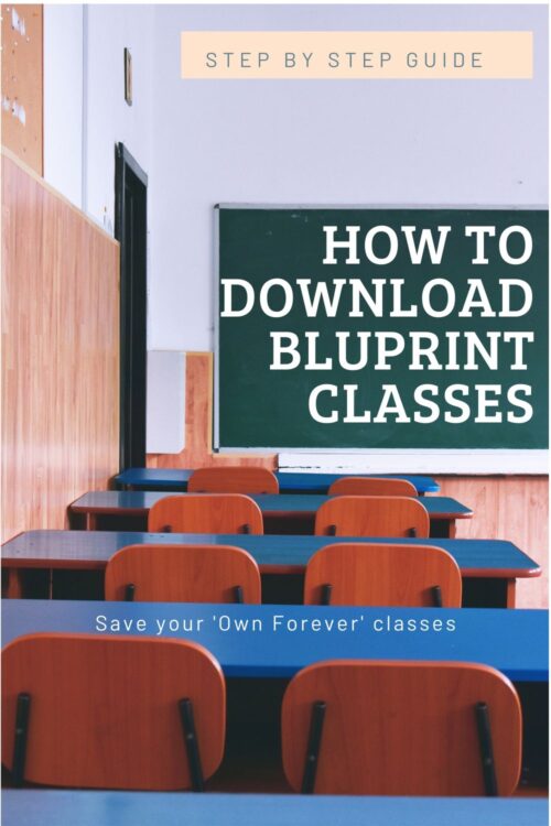 Step by step tutorial on how to save ALL of your BluPrint classes with just a few clicks. No need to download each lesson or each class individually with this software and easy 'set it and leave it' download method. #BluPrint #Craftsy