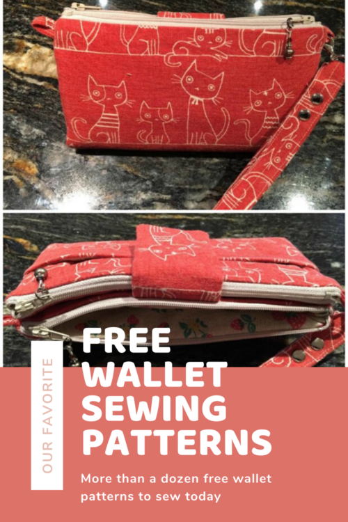 FREE wallet sewing patterns. Easy sewing patterns for full wallets, coin purses and card pouches to sew. Beginner wallet sewing patterns all with free sewing patterns. DIY wallet to sew. Easy wallet sewing pattern. Free wallet patterns. 