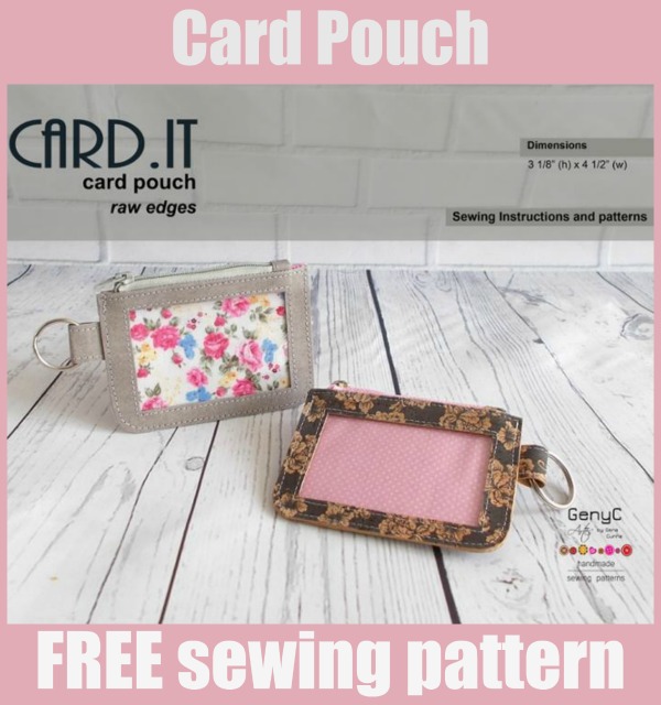 Card Pouch FREE sewing pattern