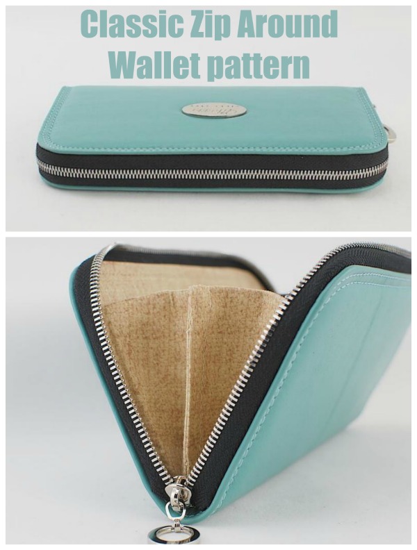 Classic Zip Around Wallet sewing pattern (with videos) - Sew