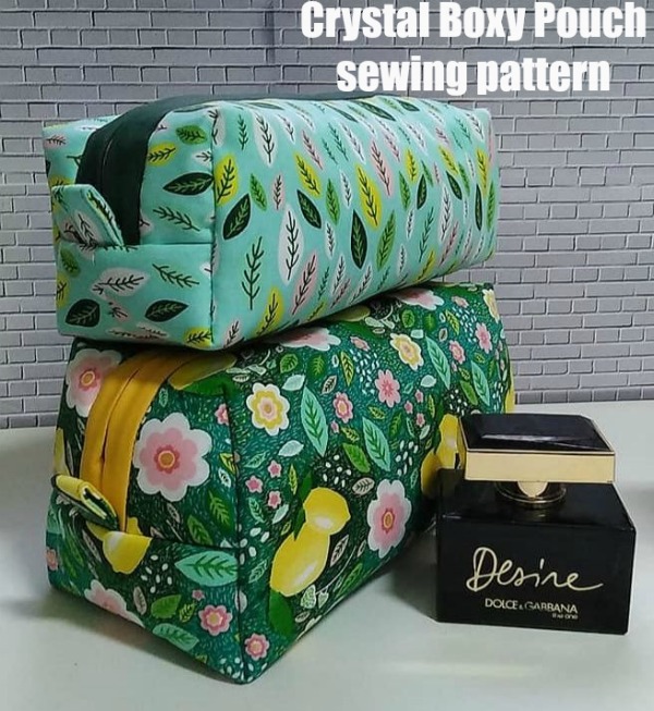 Crystal Boxy Pouch sewing pattern