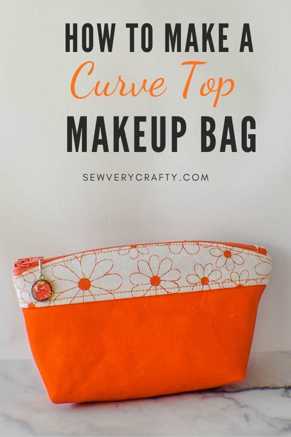 How to make a Curve Top Makeup Bag free pattern