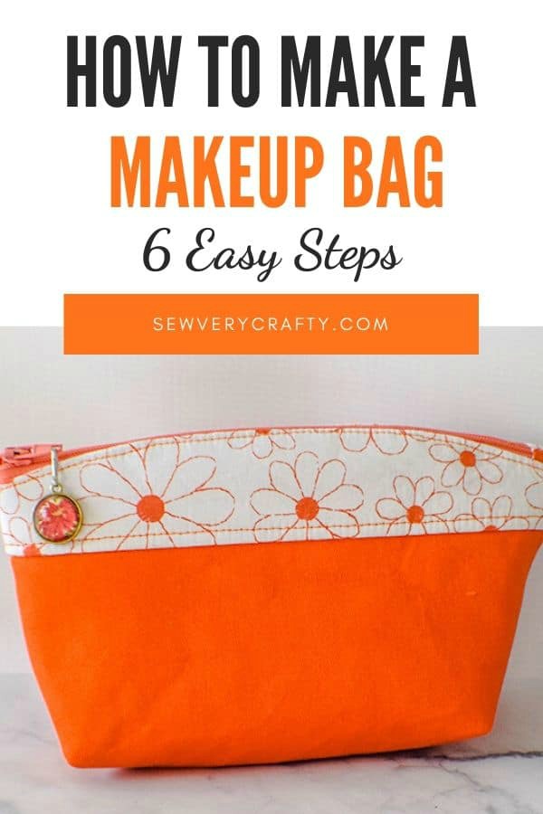 How to make a Curve Top Makeup Bag free pattern