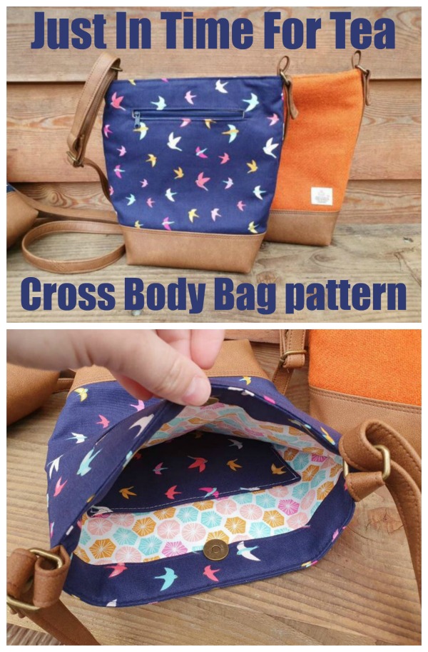 Just In Time For Tea Cross Body Bag pattern