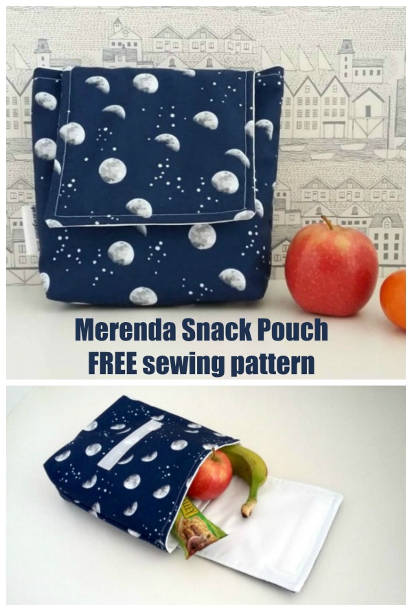 Merenda Snack Pouch FREE sewing pattern