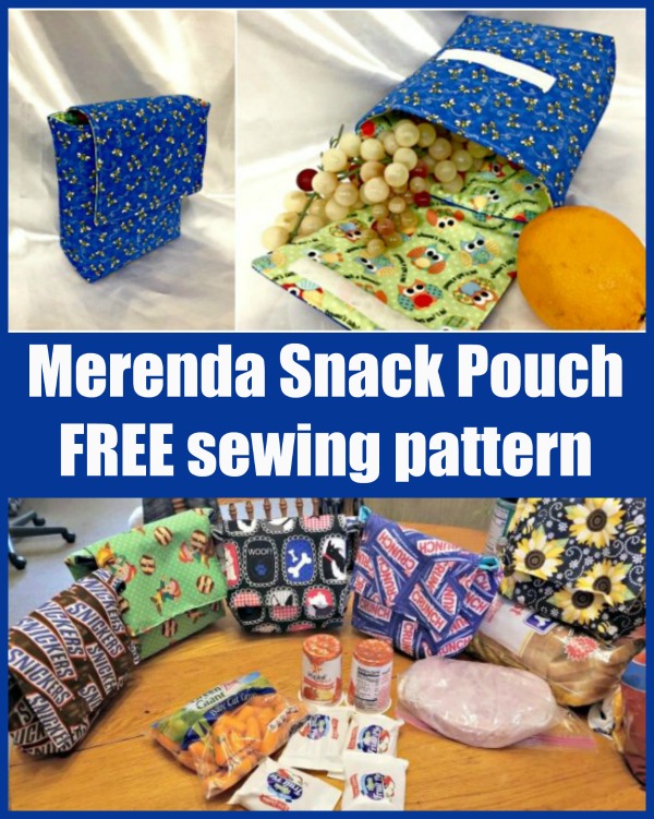 Merenda Snack Pouch FREE sewing pattern