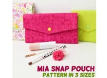 Mia Snap Pouch pattern in 3 sizes