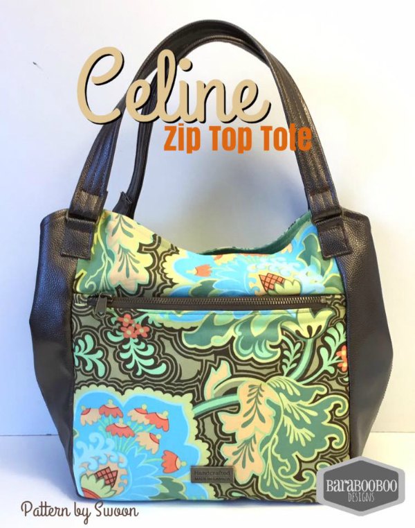 This is the Celine Zip Top Tote Bag digital pattern. The fantastic designer has made her Celine bag look like a handbag but has given it a tote bag functionality, making it the perfect everyday bag.