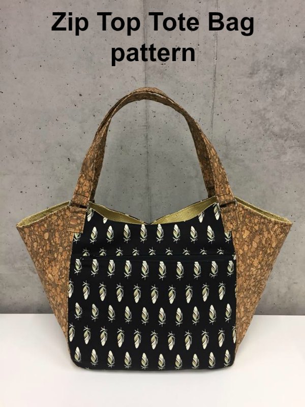 This is the Celine Zip Top Tote Bag digital pattern. The fantastic designer has made her Celine bag look like a handbag but has given it a tote bag functionality, making it the perfect everyday bag.