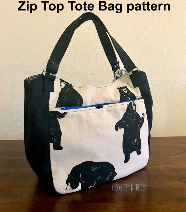 This is the Celine Zip Top Tote Bag digital pattern. The fantastic designer has made her Celine bag look like a handbag but has given it a tote bag functionality, making it the perfect everyday bag.