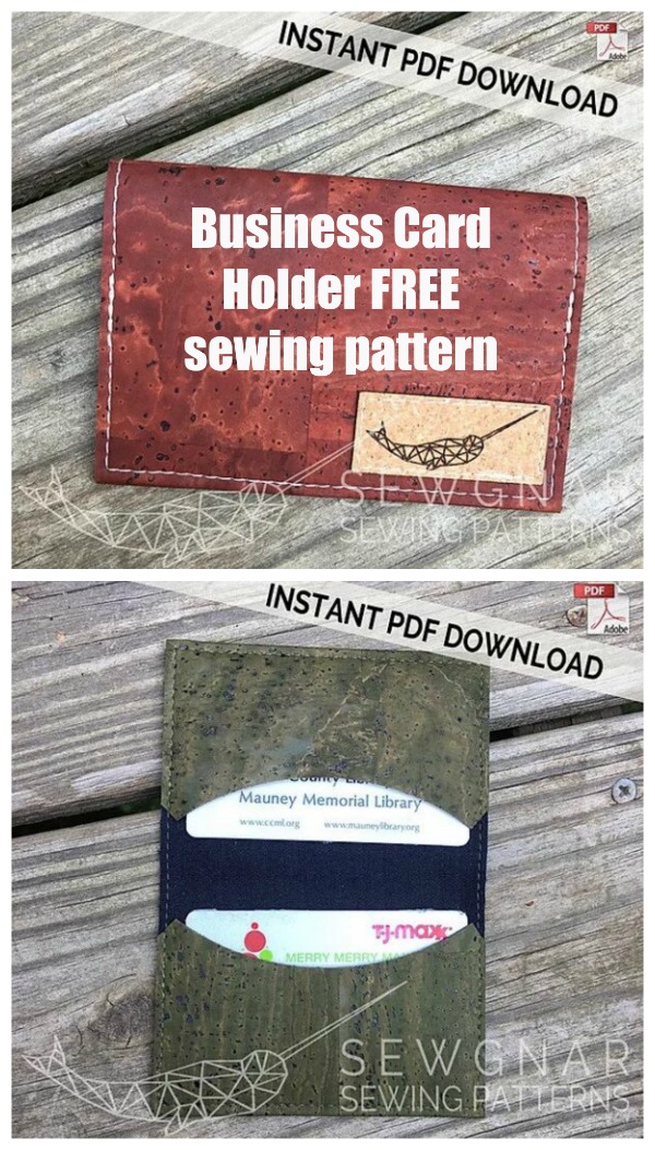 Business Card Holder FREE sewing pattern