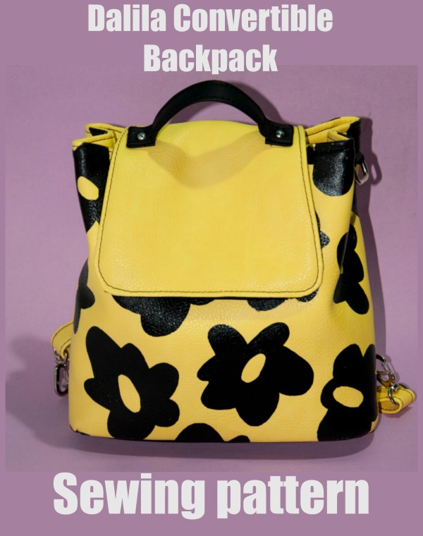 Dalila Convertible Backpack sewing pattern