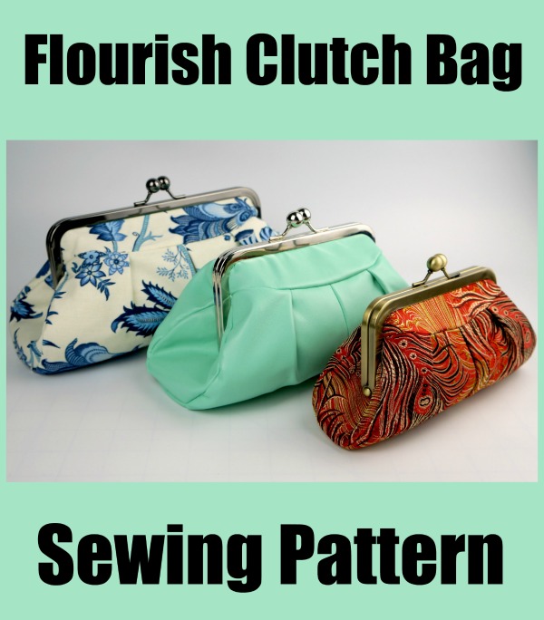 Flourish Clutch Bag sewing pattern - Sew Modern Bags