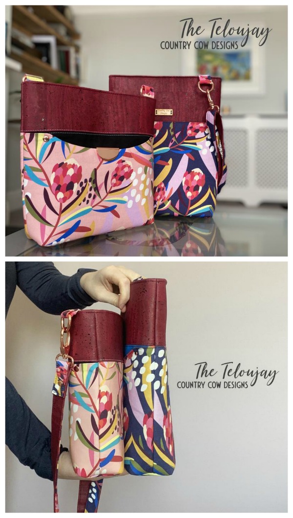 The Teloujay Crossbody Bag sewing pattern with video - Sew Modern Bags