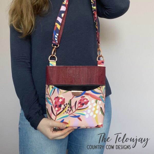 The Teloujay Crossbody Bag sewing pattern with video