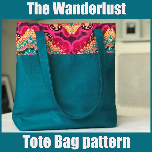 The Wanderlust Tote Bag sewing pattern and video - Sew Modern Bags