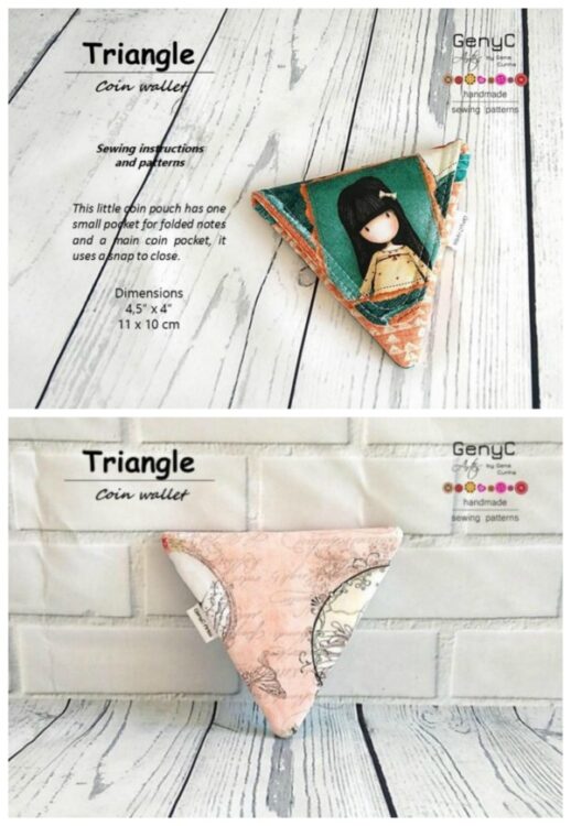 Triangle Coin Wallet pattern