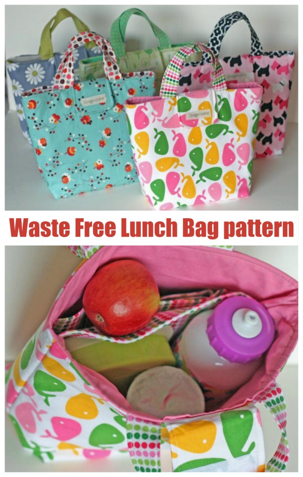 Waste Free Lunch Bag pattern