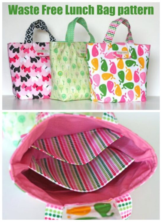 Waste Free Lunch Bag pattern - Sew Modern Bags