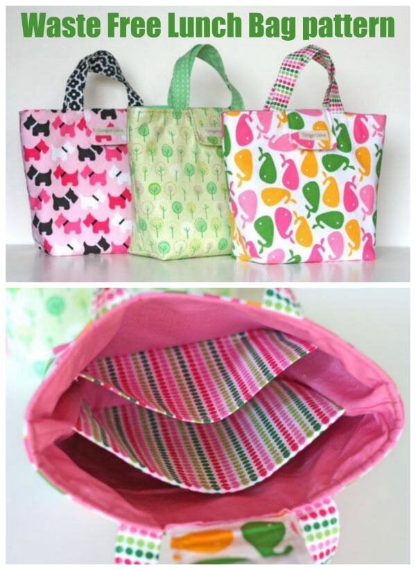 The Waste Free Lunch Bag PDF Sewing Pattern