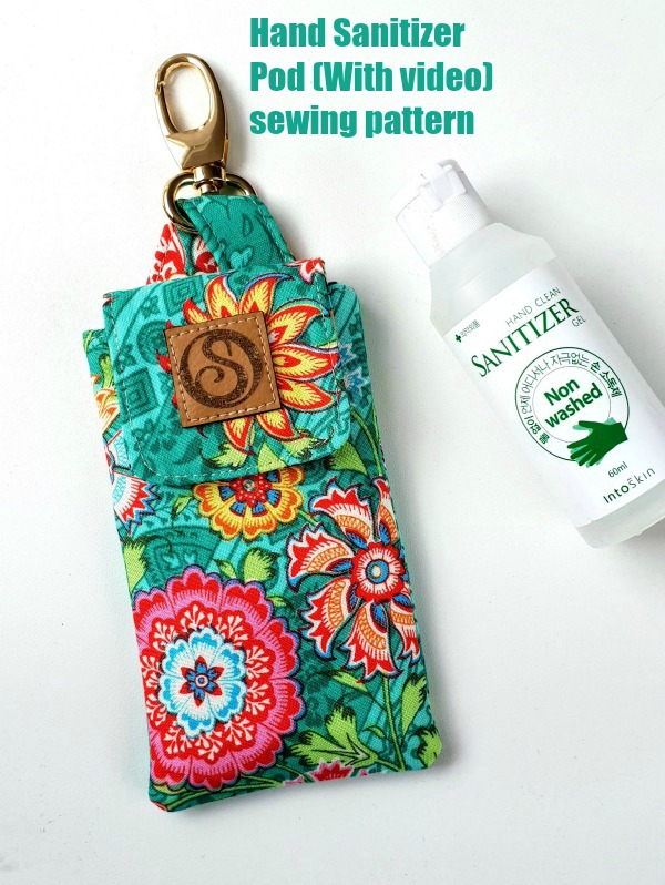 Hand Sanitizer Pod (With video) sewing pattern