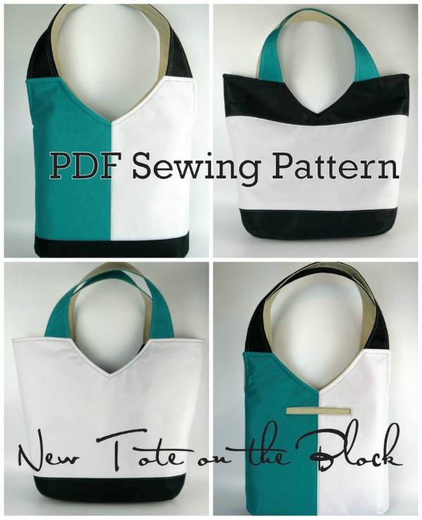 New Tote On The Block pattern - Sew Modern Bags