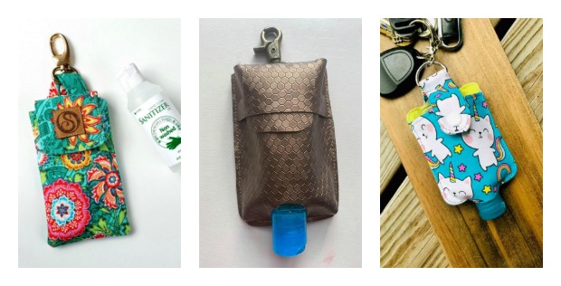 Sew a Hand Sanitizer Holder 3 patterns with videos featured image