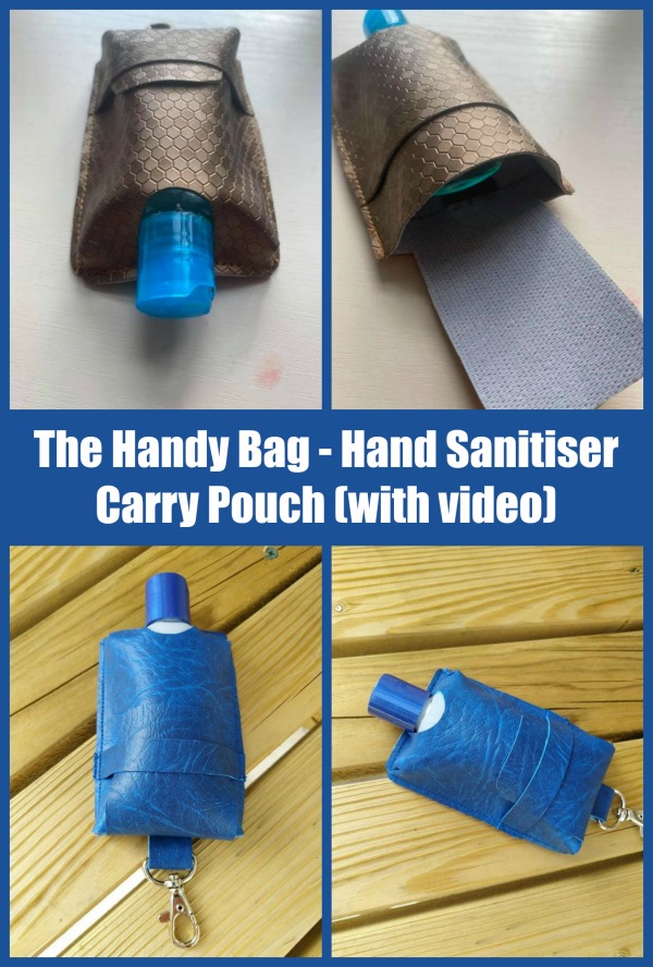 The Handy Bag - Hand Sanitiser Carry Pouch (with video) sewing pattern