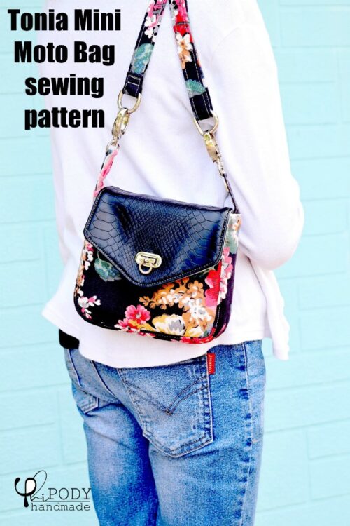 Tonia Mini Moto Bag sewing pattern - Sew Modern Bags