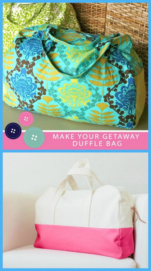 Travel in Style with this Free Duffel Bag Sewing Pattern – Also