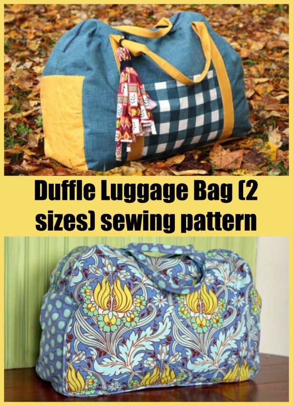 Duffle Luggage Bag (2 sizes) sewing pattern