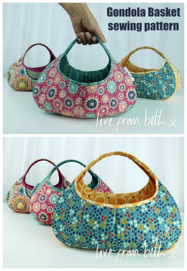 Gondola Basket sewing pattern