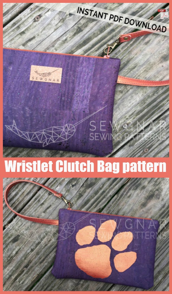 Wristlet Clutch Bag sewing pattern