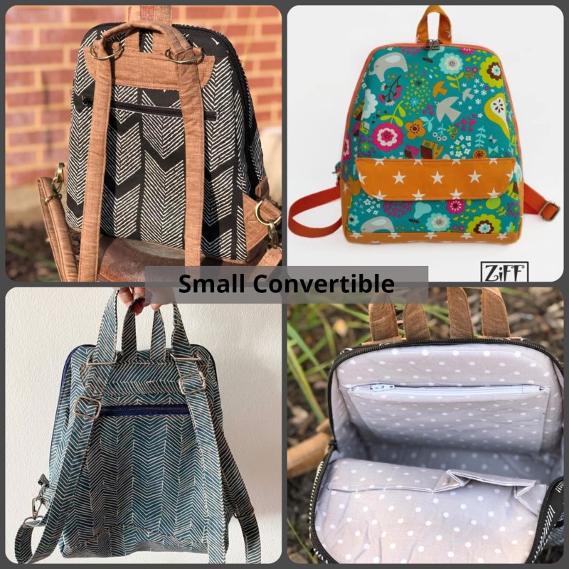The Switch convertible backpack and cross-body bag PDF sewing pattern
