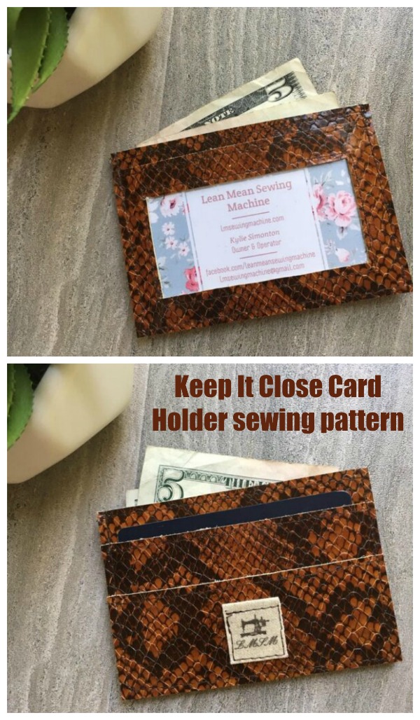 Keep It Close Card Holder sewing pattern