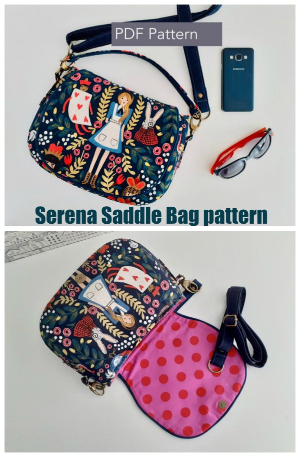 Serena Saddle Bag sewing pattern Sew Modern Bags