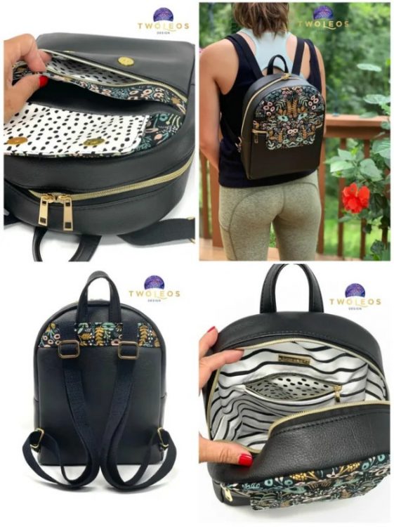 Trekoda Mini Backpack sewing pattern (with video)