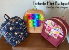 Trekoda Mini Backpack sewing pattern (with video)