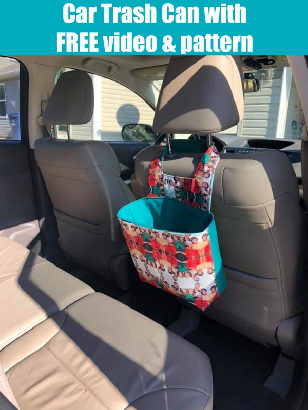 Car Trash Can with FREE video and pattern