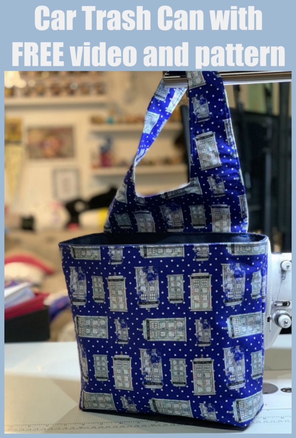 Car Trash Can with FREE video and pattern Sew Modern Bags
