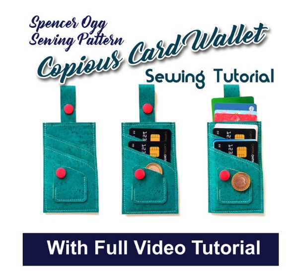 Copious Card Wallet (+ video) sewing pattern