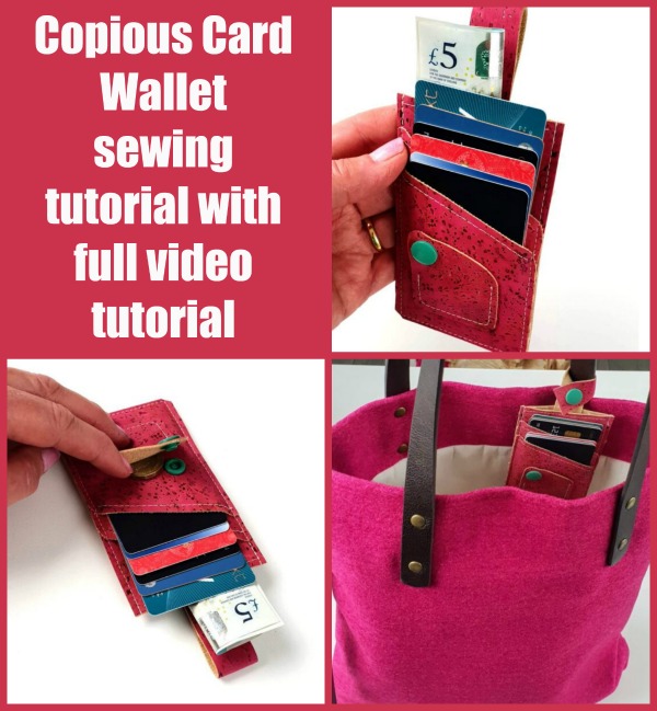 Copious Card Wallet (+ video) sewing pattern - Sew Modern Bags